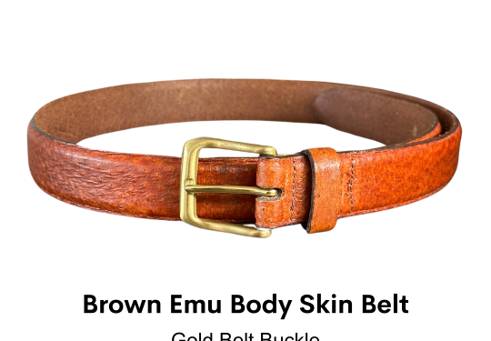Emu Leather Belts